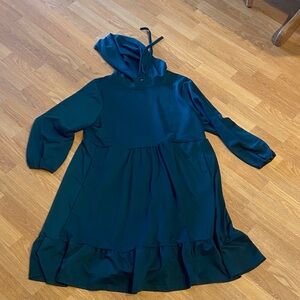 Elegant Green Teal Dress